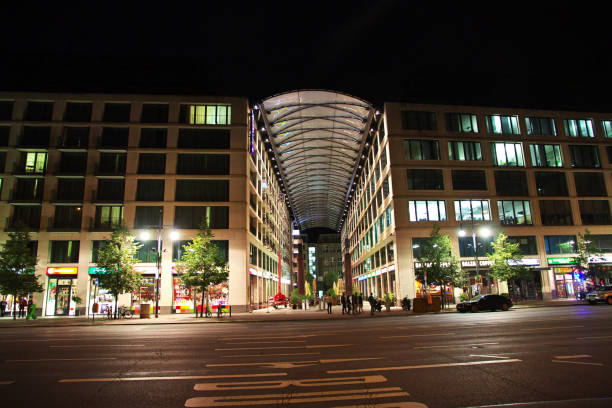 Berlin, Germany - 08 Sep 2015: Building of Berlin at night, Germany