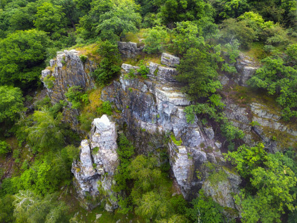 istock Green nature landscape in forest mountain from drone. 2157057435