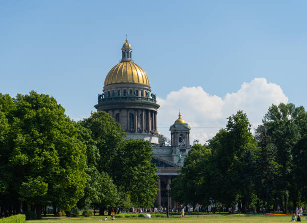 Saint Petersburg, Russia, July 5, 2022, Isakievsky Cathedral in the summer, St. Petersburg, Russia