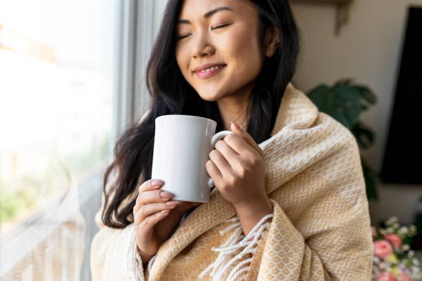 istock Mindfulness morning with coffee in wintertime 2157058947