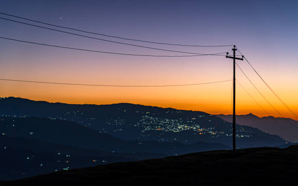 istock gloomy Sunrise over the mountain 2157060620