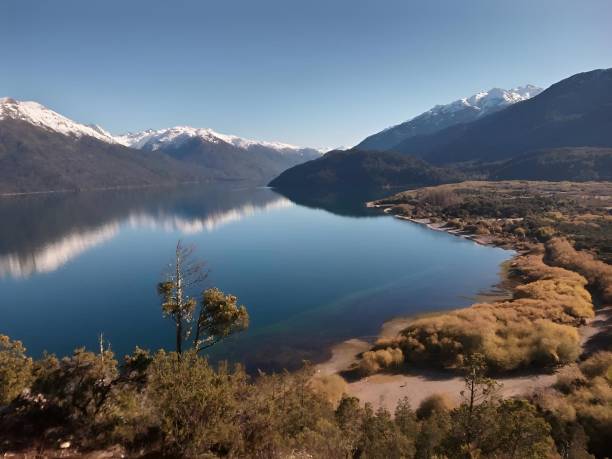 istock Beautiful mountains reflecting in clear lake water 2157066528