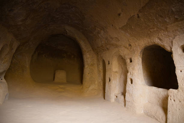 The interior view of Zelve Monastery. Cappadocia, Turkey