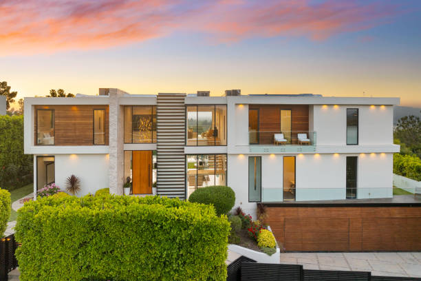 istock Contemporary house on a high hill with a panoramic view 2157067740