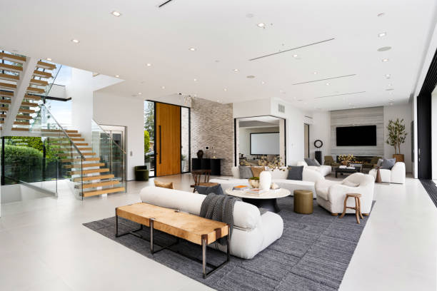 istock White couch and chairs in a modern living room 2157067876