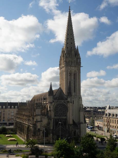 istock a large church with several spires standing in front of a building 2157068395