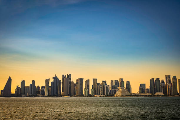 istock Doha skyline at sunset in the Middle East Gulf, Qatar. 2157069880