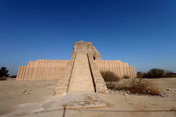 istock Ziggurat of Akarkuf and a large boulder under a clear blue sky in Baghdad. 2157070619