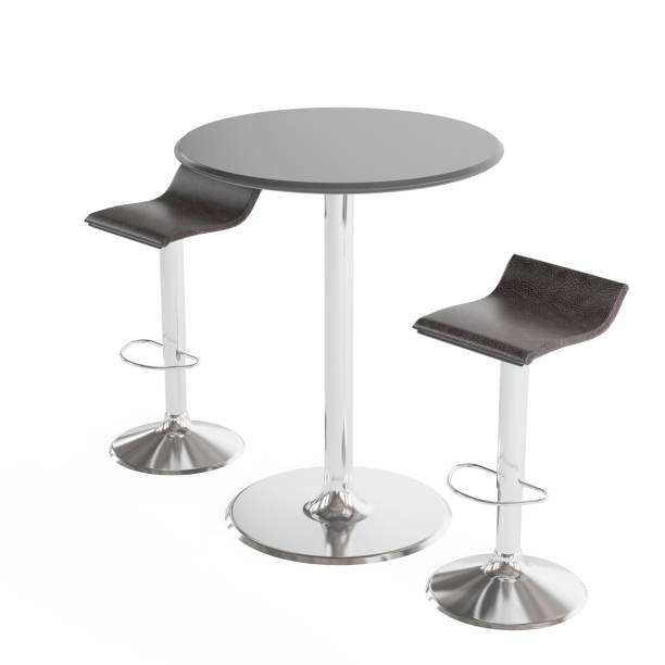 istock Shot of two chairs and a table on a white background, image by wikimo com 2157073058