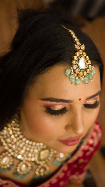 istock Indian bride traditional dress on her wedding day 2157074182