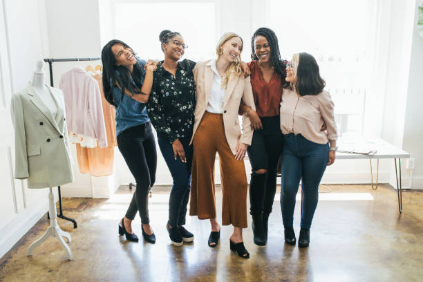 istock Young female designers in a boutique 2157074492