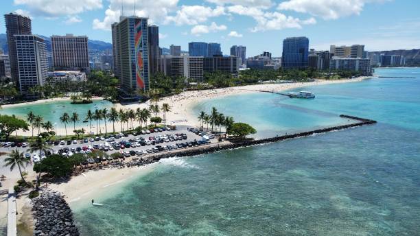 istock the view from above looking out to a large beach and water 2157074638