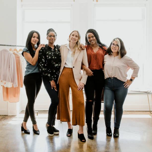 Young female designers in a boutique