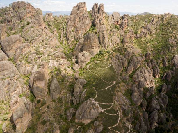 Hiking paths in the Mountains of California