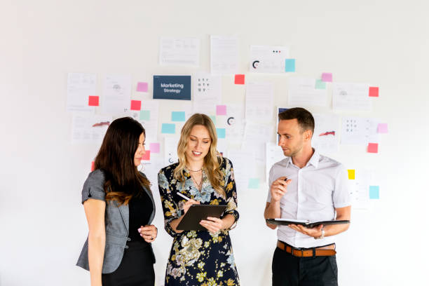 istock Business people planning a marketing strategy 2157082593