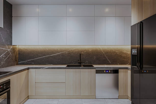 istock White kitchen contemporary style, 3d images 2157082856