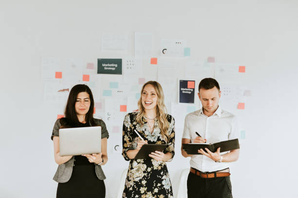 istock Business people planning a marketing strategy 2157083083