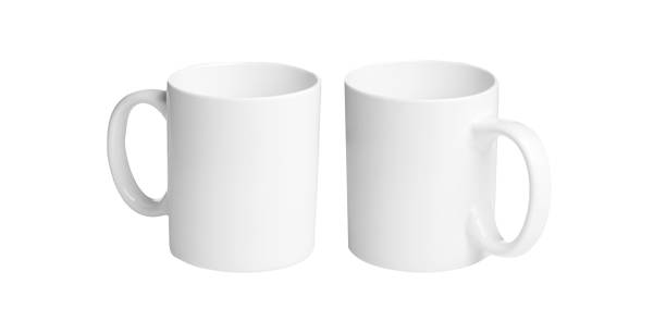 istock set of white cups for tea or coffee on isolated white background 2157083848