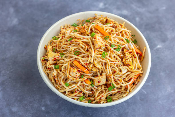 istock Chicken Chow Mein in a Bowl High Angle Photo 2157085182