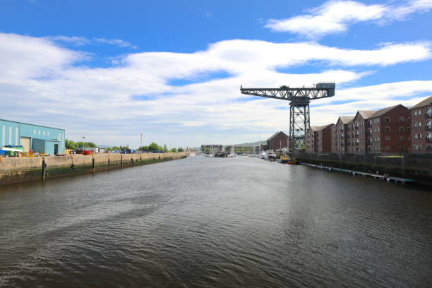 istock Great Harbour at Greenock with Historical Crane 2157089043