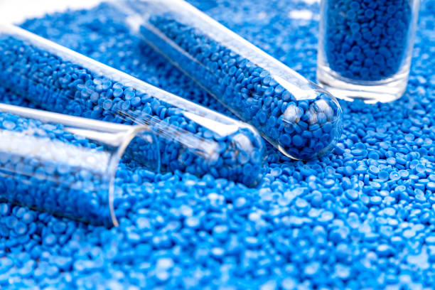 istock Produced from polymer plastic pellet factory. Petrochemical process for producing plastic pellet. Compound bead. polymerase chain reaction. 2157100362