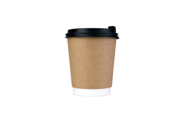 istock A disposable paper cup with coffee or tea isolated on a white background. Coffee to go. 2157102169