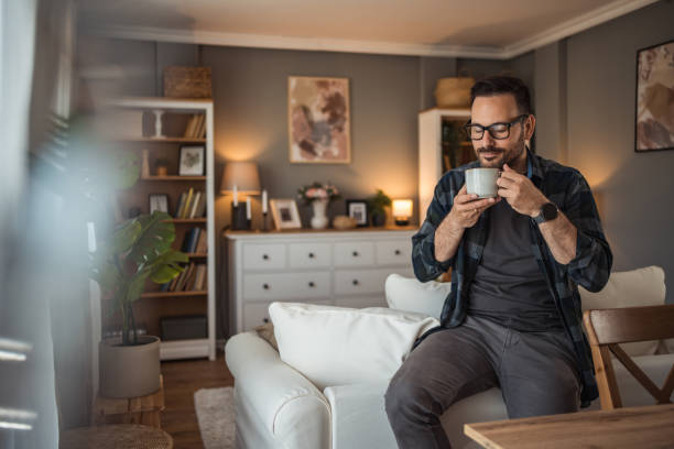 istock My mornings start like this, I enjoy my morning coffee 2157106126
