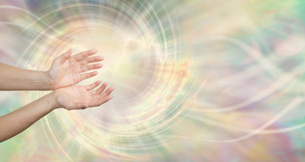 istock Healer working with spiraling Quantum Energy field 2157109339