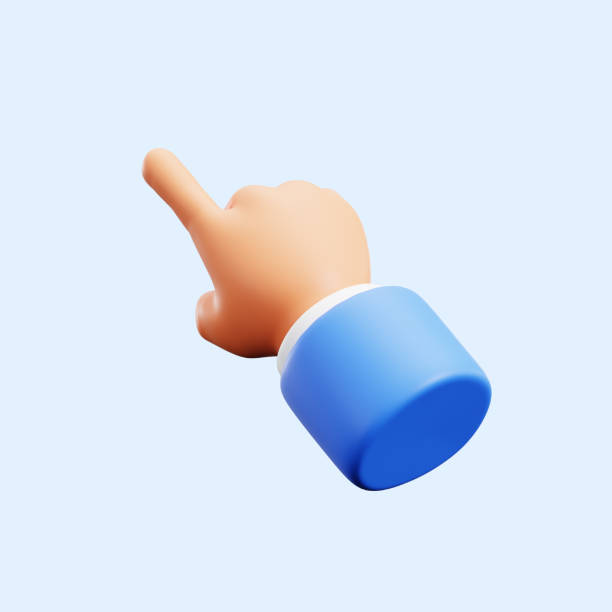 istock finger pointing businessman click point hand gesture 3d icon illustrator render design 2157109948