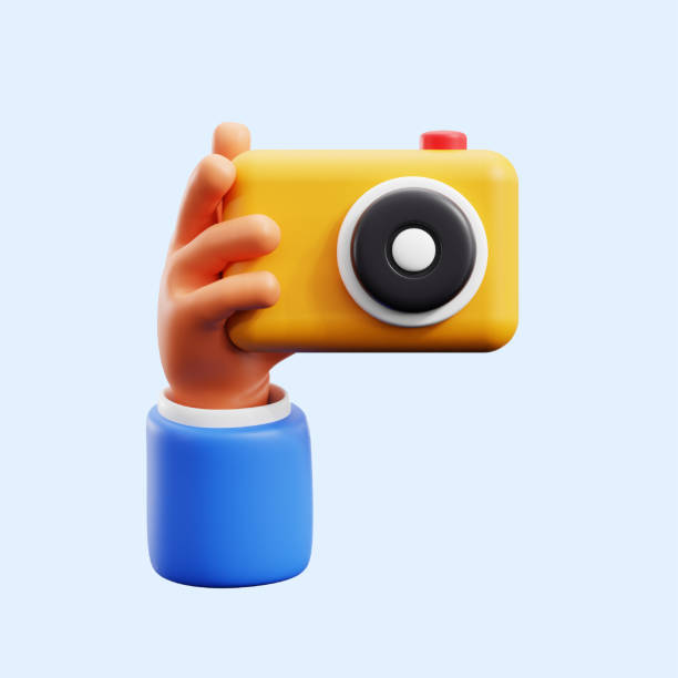 istock hand holding camera photography for capture moment and image documentation 3d icon illustration render design 2157110380