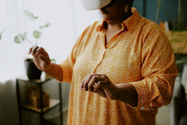 istock Senior Woman Playing VR Game 2157116850