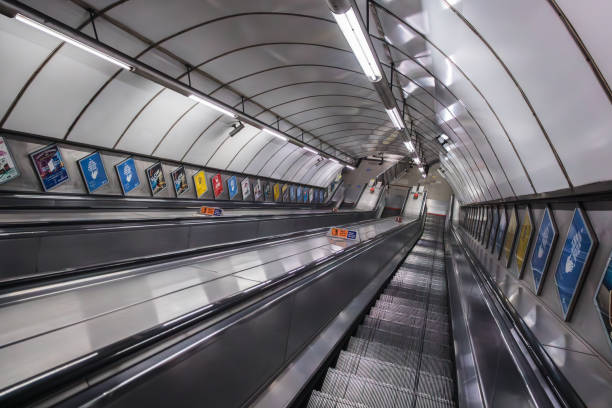 The newly renovated Tyne Cyclist and Pedestrian Tunnel. It runs under the River Tyne between Jarrow and Howdon in Tyne & Wear, England.