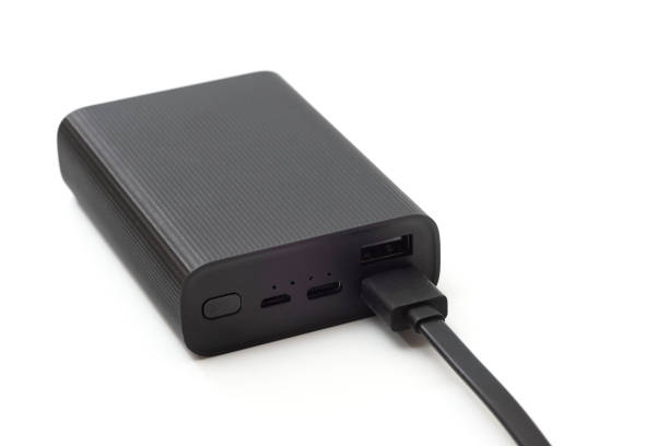 istock Autonomous external battery for charging mobile and other devices, isolated on a white background. 2157123581