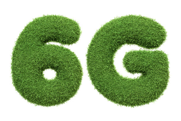 istock The symbol '6G' representing the next generation of wireless technology, depicted with a green grass texture, emphasizing sustainability in tech advancement, isolated on white 2157125972