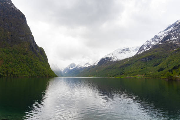 istock Olden - Norway - May 17 - 2023 - River and mountains 2157129112