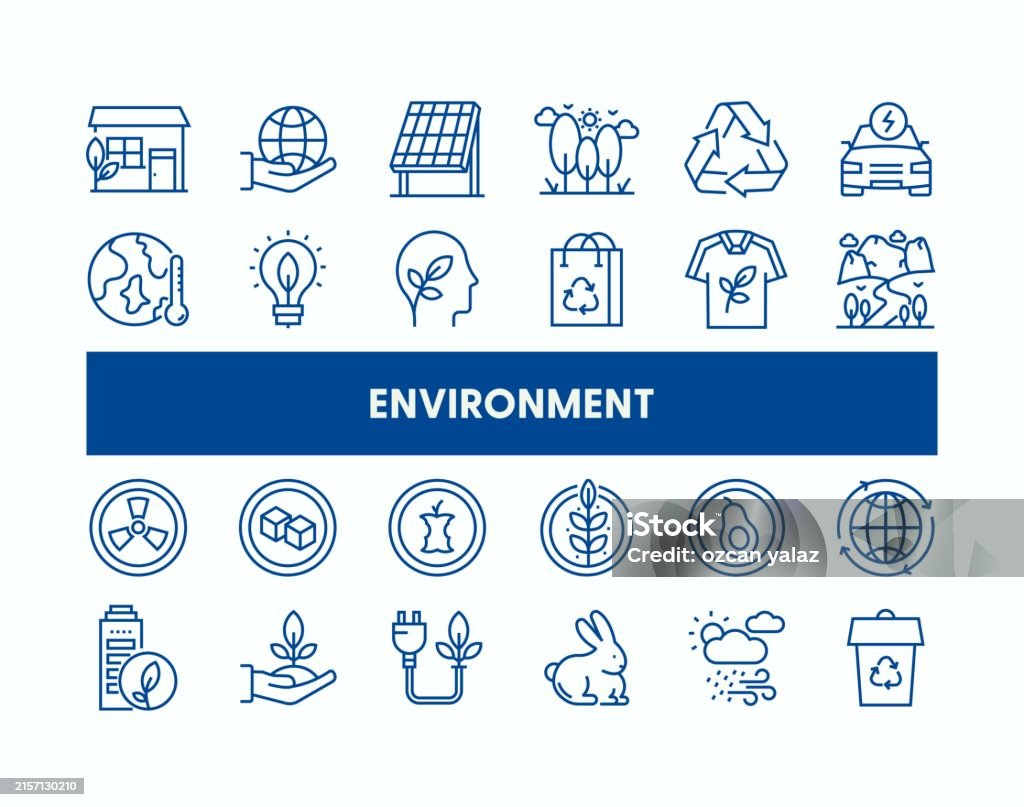 Environment Ribbon Environment Related Vector Design Concept Global Multisphere Readytouse ...