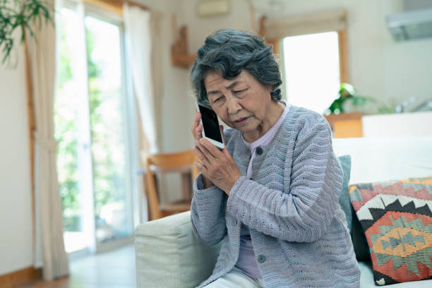 istock Senior woman anxiously making a phone call. 2157132054