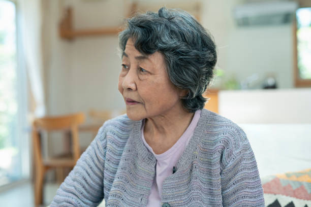 istock Anxious senior woman. 2157132108