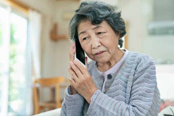istock Senior woman anxiously making a phone call. 2157132109