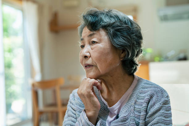 istock Anxious senior woman. 2157132237