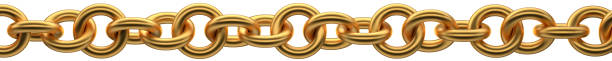 istock Making a gold chain according to your design. Gold chain on a transparent white background. 3D rendering. 2157133659