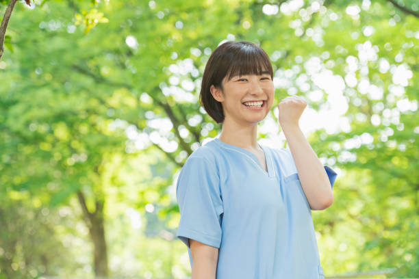 Smiling women health professionals.