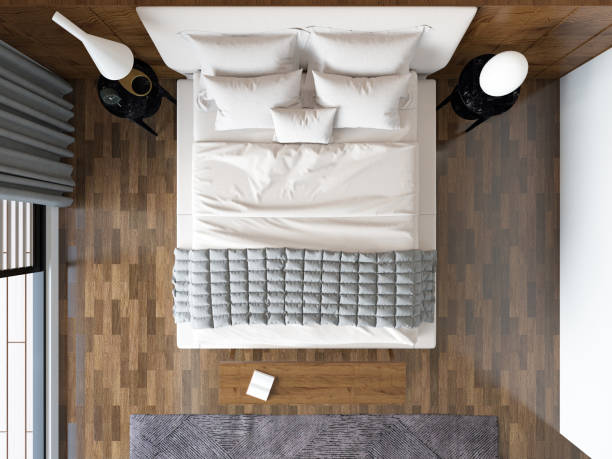 istock Top View of a Modern Bedroom 2157137234