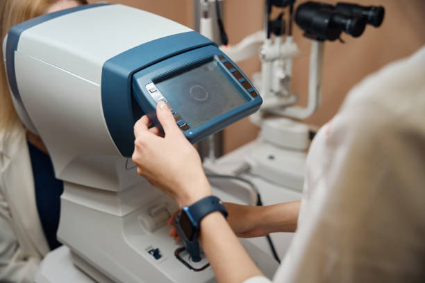 istock Female ophthalmologist at the workplace 2157137811