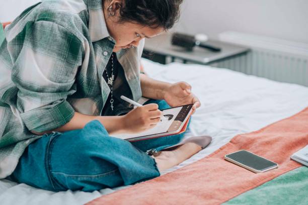 istock limitless boundaries of imagination facilitated by modern technology, illustrating a seamless integration of leisure and creativity 2157139383