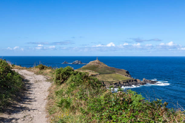 istock Looking along the coastal path near Cape Cornwall, on a sunny summer's day 2157140049