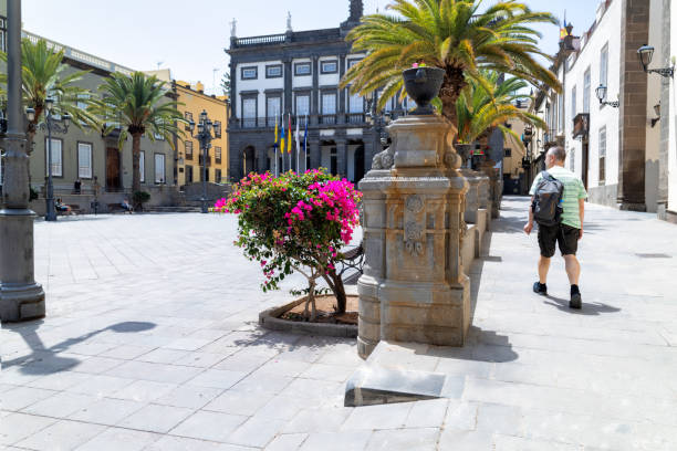 Cityscape of Las Palmas, Gran Canaria, Canary Islands, Spain. Panorama of las palmas in the morning