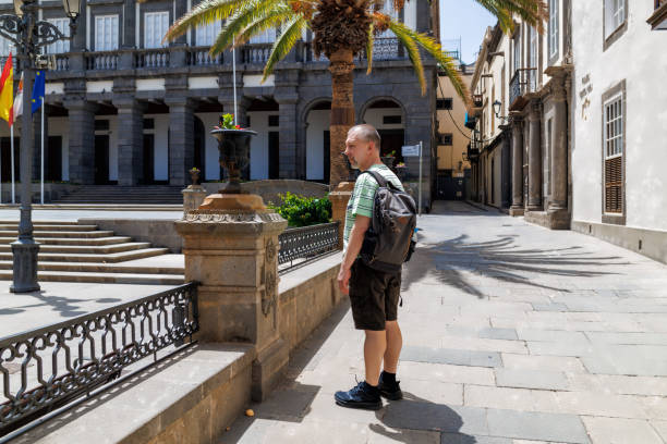istock Mature man travelling in Las Palmas de Gran Canaria 2157143093