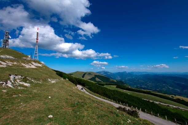istock panorama of a mountain road against the sky with clouds 2157148948