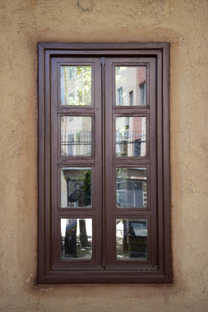 istock Vintage Traditional wooden window 2157151903
